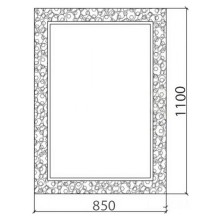 Зеркало Boheme Armadi Art Rose 85 547 Серебро