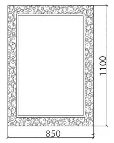 Зеркало Boheme Armadi Art Rose 85 549 Белое