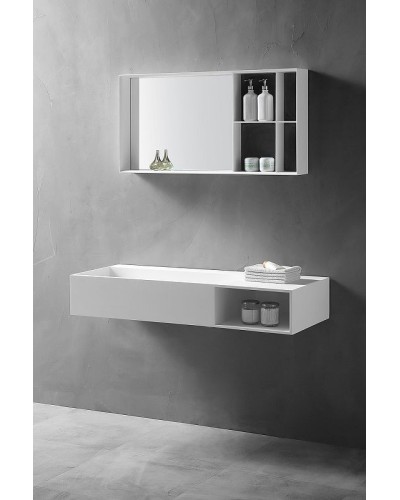 Зеркало Abber Stein 100 AS6639 Белое