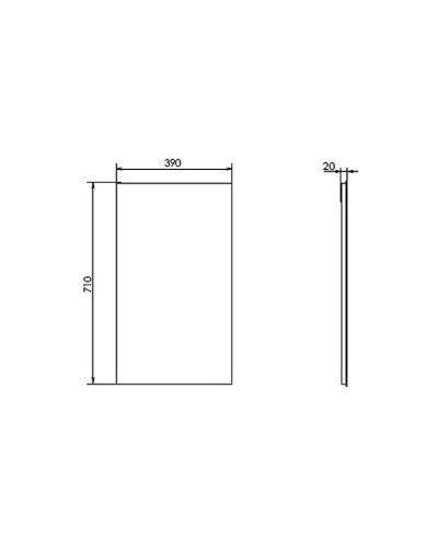 Зеркало Comforty Асти 40 00-00013528 Бетон светлый