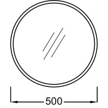 Зеркало 50х50 см белый Jacob Delafon Odeon Rive Gauche EB1176-00