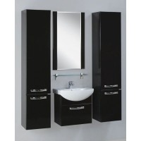 Зеркало 50х85,8 см черный Акватон Ария 1A140102AA950