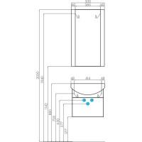 Зеркало 50х85,8 см темно-коричневый Акватон Ария 1A140102AA430