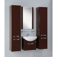 Зеркало 50х85,8 см темно-коричневый Акватон Ария 1A140102AA430