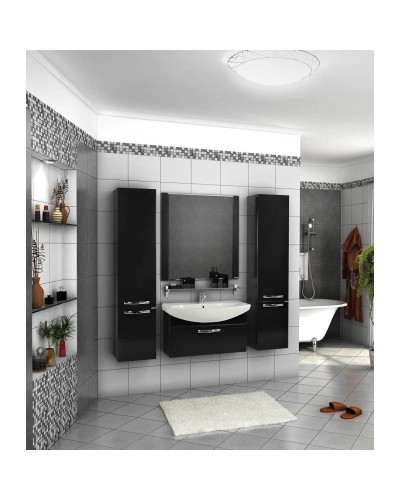 Зеркало 80х85,8 см черный Акватон Ария 1A141902AA950