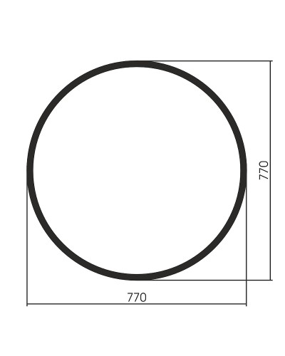 Зеркало Abber Mond 77 AG6201B Черное