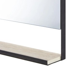 Зеркало 100х78,4 см дуб орегон/черный Акватон Лофт Урбан 1A248002LQX50