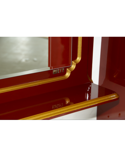 Praga - 75 Зеркало бордо  патина