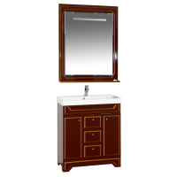 Praga - 75 Зеркало бордо  патина