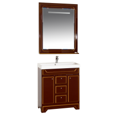 Praga - 75 Зеркало бордо  патина