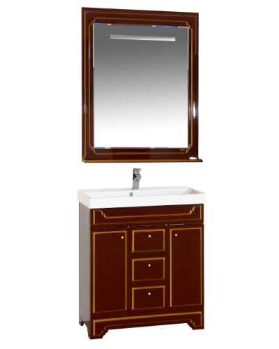 Praga - 75 Зеркало бордо  патина