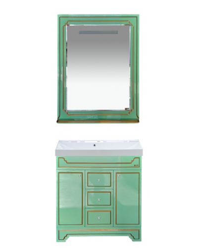 Praga - 75 Зеркало салатовая/ патина