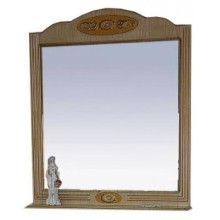 Roma - 90 Зеркало ясень патина со светильником