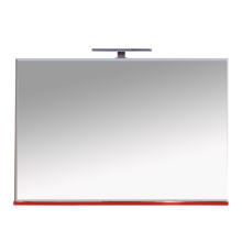 Атланта - 107 Зеркало с полочкой BL - 08G алый мак