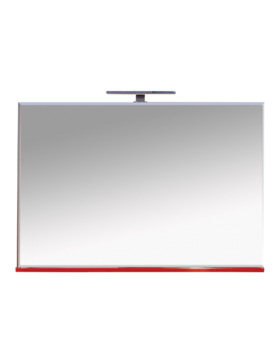 Атланта - 107 Зеркало с полочкой BL - 08G алый мак