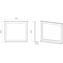 Винтаж - 90 Зеркало в раме дуб