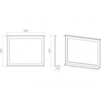 Винтаж -100 Зеркало в раме дуб