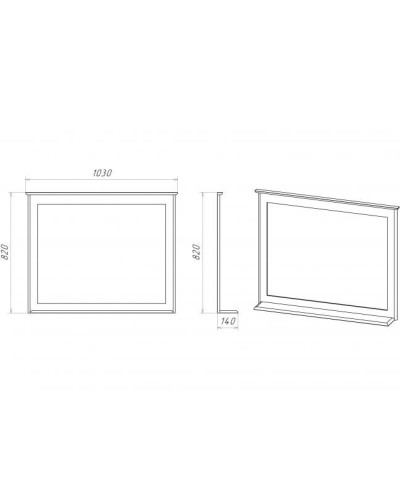 Винтаж -100 Зеркало в раме дуб