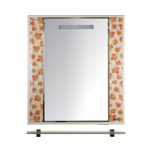 Канада - 75 Зеркало бел. с полочкой(кленовый лист)