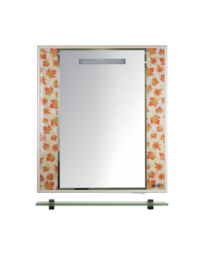 Канада - 75 Зеркало бел. с полочкой(кленовый лист)