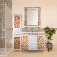 Канада - 75 Зеркало бел. с полочкой(кленовый лист)