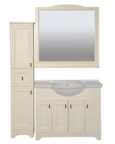 Лувр  -105 Зеркало в раме, слоновая кость О