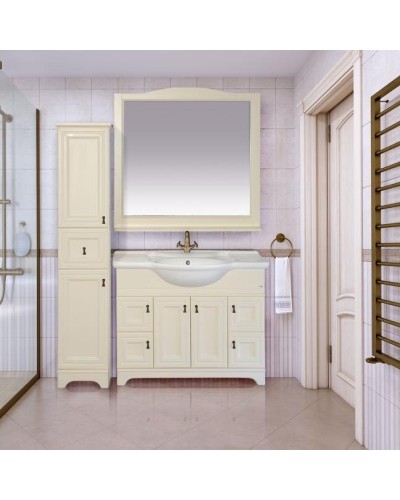 Лувр  -105 Зеркало в раме, слоновая кость О