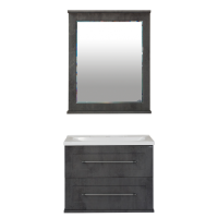 Марта - 70 Зеркало темный бетон