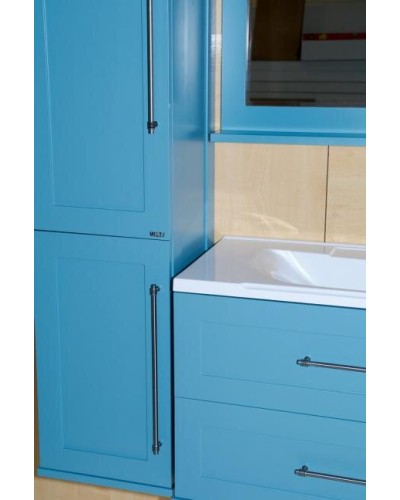 Марта - 80 Зеркало голубое матовое