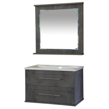 Марта - 80 Зеркало темный бетон