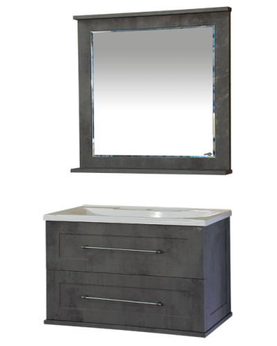 Марта - 80 Зеркало темный бетон