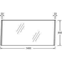Зеркало 140х65 см натуральный дуб Jacob Delafon Sherwood EB1839RU-P6