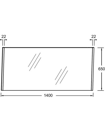 Зеркало 140х65 см натуральный дуб Jacob Delafon Sherwood EB1839RU-P6