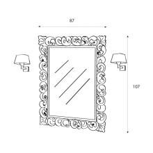 Зеркало CEZARES 670/O