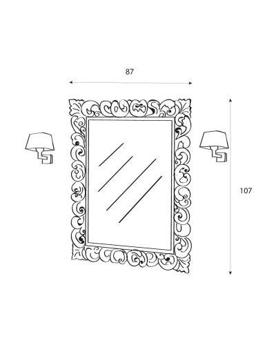 Зеркало CEZARES 670/O