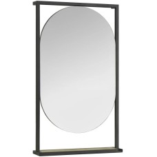 Зеркало 52х90 см дуб эндгрейн/черный Акватон Лофт Фабрик 1A242502LTDU0