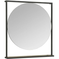 Зеркало 80х90 см дуб кантри/черный Акватон Лофт Фабрик 1A242602LTDY0