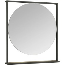 Зеркало 80х90 см дуб кантри/черный Акватон Лофт Фабрик 1A242602LTDY0