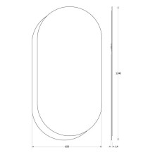Зеркало 65х124 см графит Evoform Double BY 0313