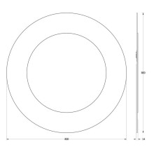 Зеркало 80х80 см бронза Evoform Double BY 0305