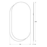 Зеркало 55х104 см бронза Evoform Double BY 0302