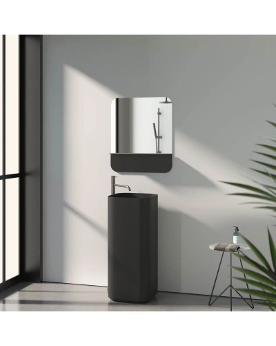 Зеркало 60х70 см черный Evoform Shadow BY 0552