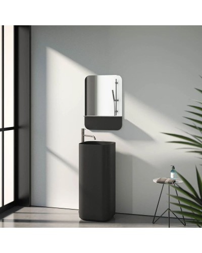 Зеркало 50х70 см черный Evoform Shadow BY 0551