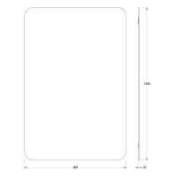 Зеркало 80х120 см Evoform Primary BY 0132