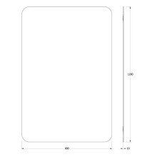 Зеркало 80х120 см Evoform Primary BY 0132