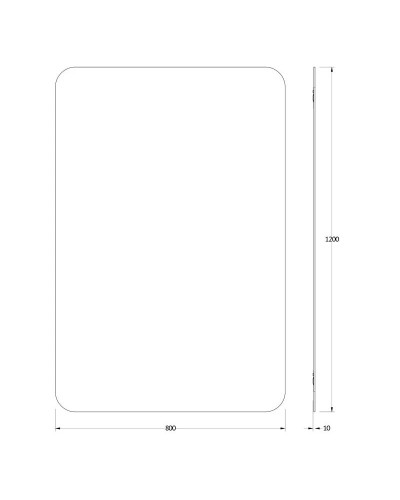 Зеркало 80х120 см Evoform Primary BY 0132