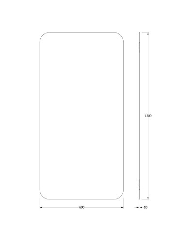 Зеркало 60х120 см Evoform Primary BY 0131