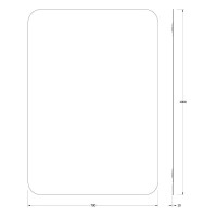 Зеркало 70х100 см Evoform Primary BY 0130
