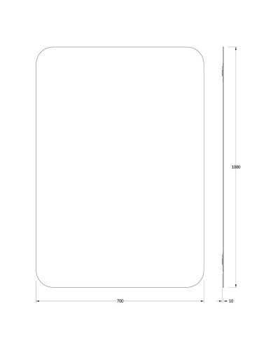 Зеркало 70х100 см Evoform Primary BY 0130