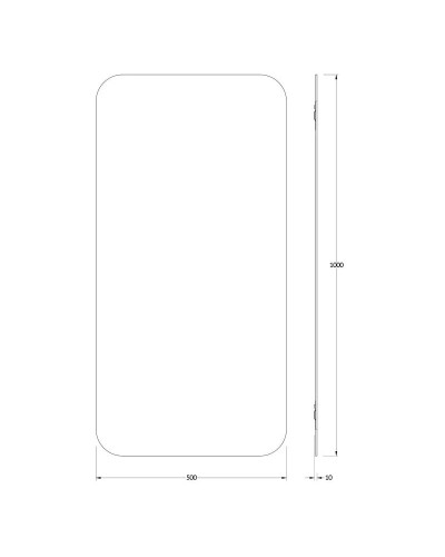 Зеркало 50х100 см Evoform Primary BY 0129